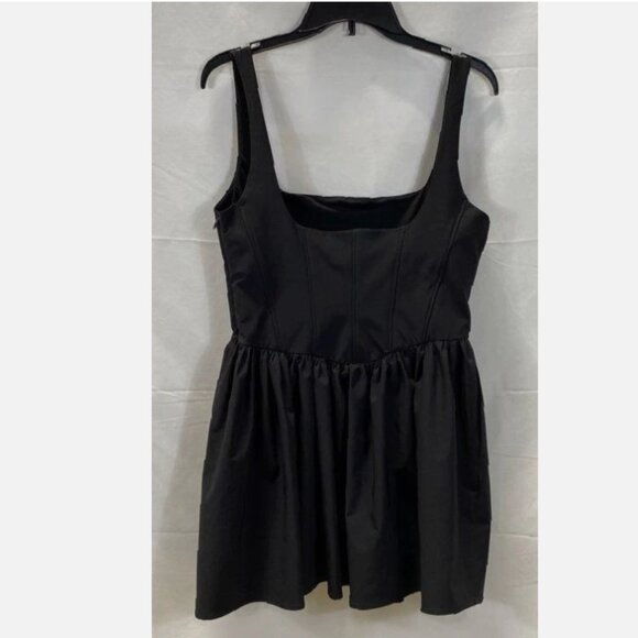 Zara Women Black Corset Peplum Tunic/Mini dress L NWT - Picture 3 of 10